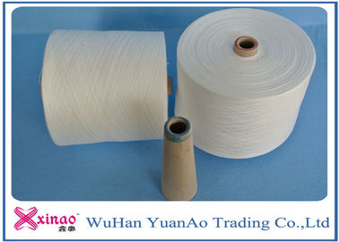 Raw White Virgin 100 Polyester Yarn Z Twist Good Evenness for Sewing