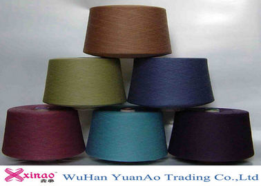 100% Polyester  Ring Spun / TFO Yarn High Tenacity Polyester Yarn On Plastic Cone