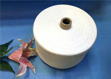 100% Spun Polyester Raw White Yarn 50 / 2 Raw White Virgin PPSF Yarn