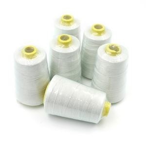 40/2 Raw White 100% Spun Polyester Yarn Sewing Thread For Sewing Thread