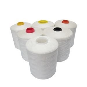 Sewing Thread 100% Polyester Yarn Low Shrinkage Sustainable Raw White 50/3