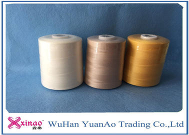Colorful high strenght hairless 100% Polyester Sewing Thread White Coffee Rose
