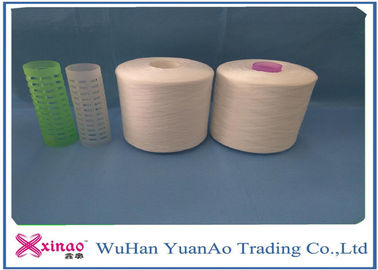 100% Polyester Material Spun Polyester Yarn for Weaving / Knitting / Sewing