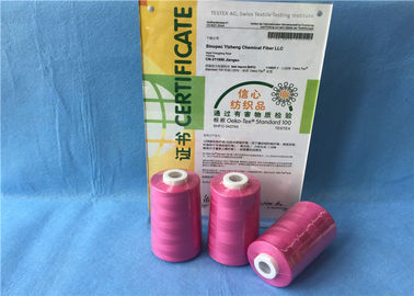 100% Cone Chemical Resistance Ring Spun Polyester Yarn / Heavy Duty Sewing Thread