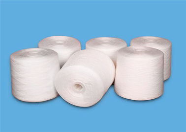 ISO High Stretch Tenacity Raw White Yarn Dyetube Yarn / Thread For Sewing