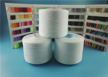 Plastic Cone Spun Polyester Yarn White 100% Pure Virgin Sewing Use