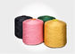 Color virgin knotless 100 spun polyester yarn , High Strength