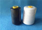 Waxed 40/2 3000Y 100% core spun polyester sewing thread with black / white color