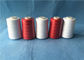 Wear Resistant Polyester Core Spun Yarn 402 Count With Dyeable Pattern , Red Color