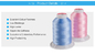 Machine Embroidery Thread 100% Polyester 120d 2 150D/2 5000m Embroidery Thread
