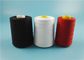 Nature White Virgin Ring Spun Polyester Yarn 100% Polyester For Knitting / Sewing