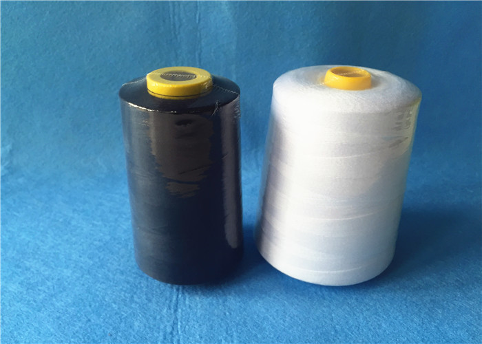 Waxed 40/2 3000Y 100% core spun polyester sewing thread with black ...