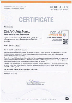 China HUBEI YUAN'AO IMPORT AND EXPORT CO., LTD. Certification